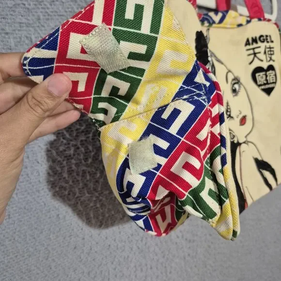 Y2K Harajuku Lovers Gwen Stefani Fatal Attraction To Cuteness Purse Bag Canvas - Picture 6 of 14